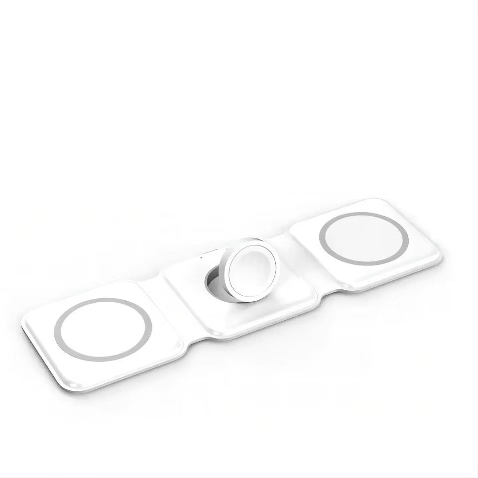 3-in-1 Magnetic Wireless Charger – Fast Charge for Phone, Watch & Earbuds