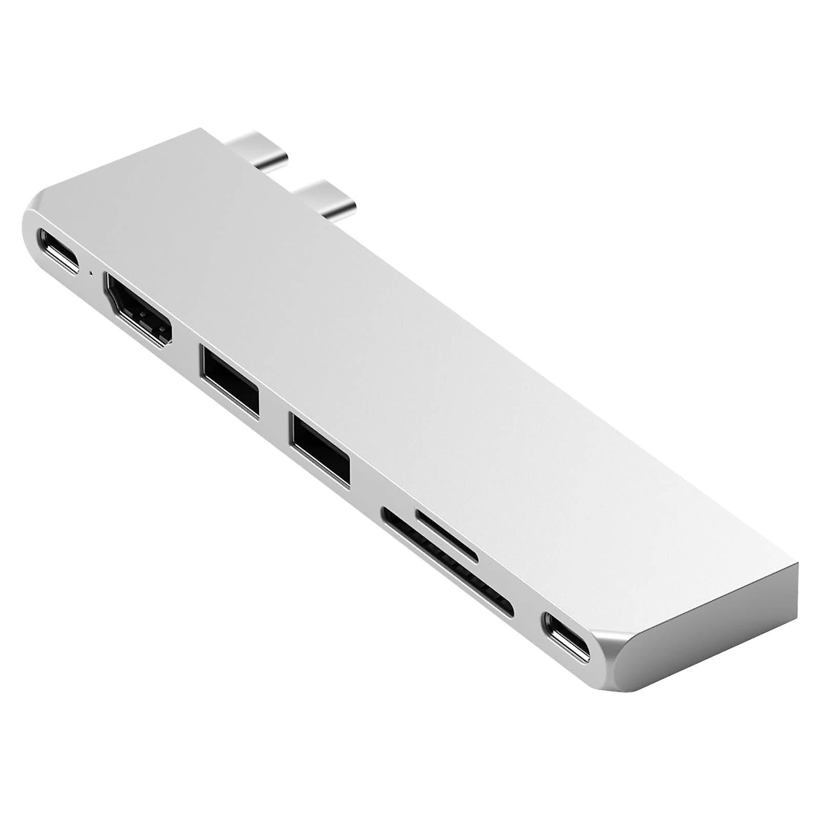 7-in-1 USB-C Hub with 4K Video, 5K Output, Card Reader & Thunderbolt 3