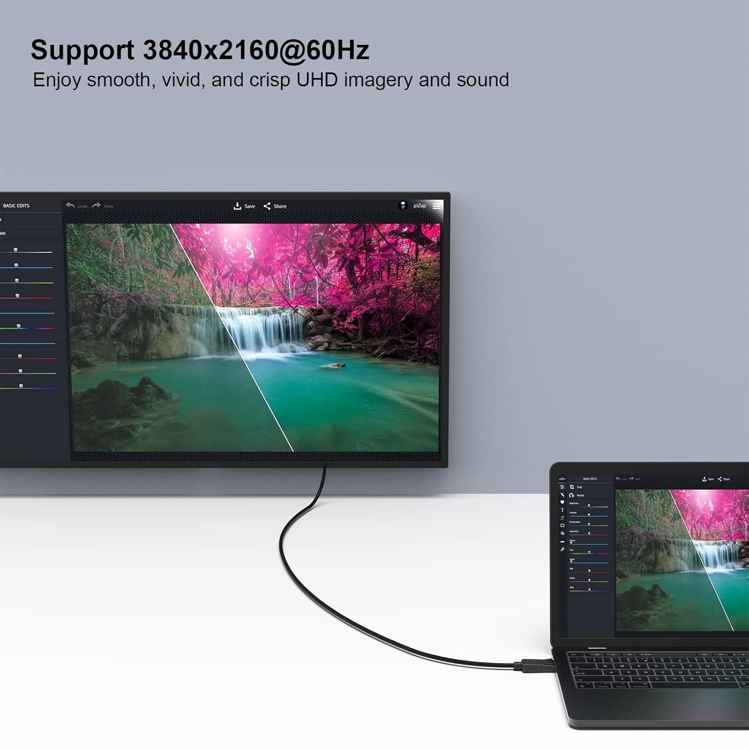 DisplayPort to DisplayPort Cable – 1.8M High-Speed 4K UHD Video Cable