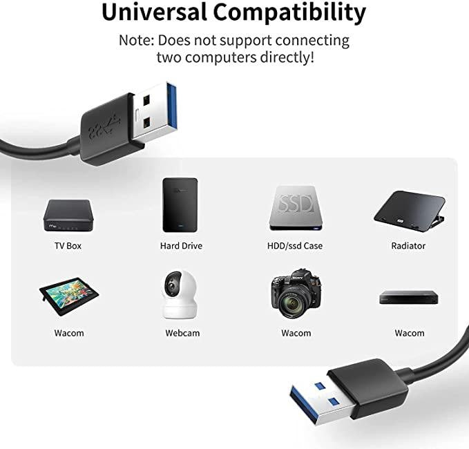 USB to USB Computer Cable – 2M High-Speed Data Transfer Cord
