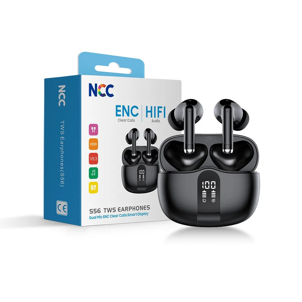 NCC TWS Earphones – Wireless Bluetooth 5.3, Noise Reduction, Extended Playtime