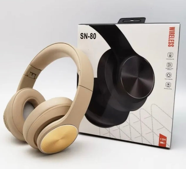 STYLISH DESIGN WIRELESS HEADPHONES AUDIO SN-80