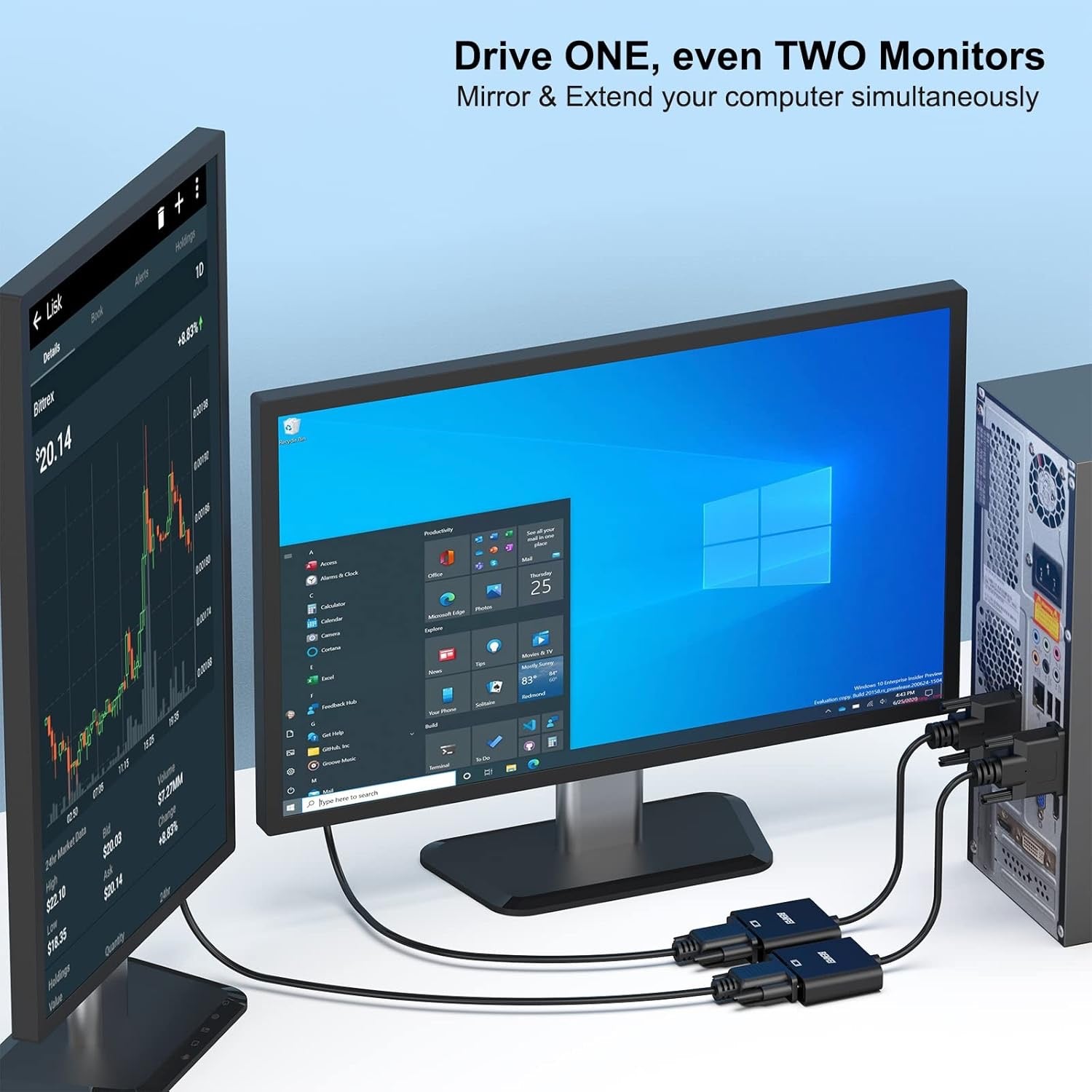 DVI-D to VGA Adapter – Digital to Analog Video Converter for Displays