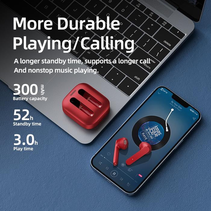 Metal TWS Bluetooth 5.0 Earbuds – Low Latency, 3H Playtime