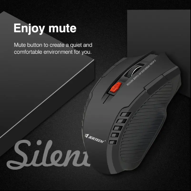 JERTECH Elite Mobile Gaming Mouse – Wireless RGB Ergonomic Mouse | On-the-Go Precision