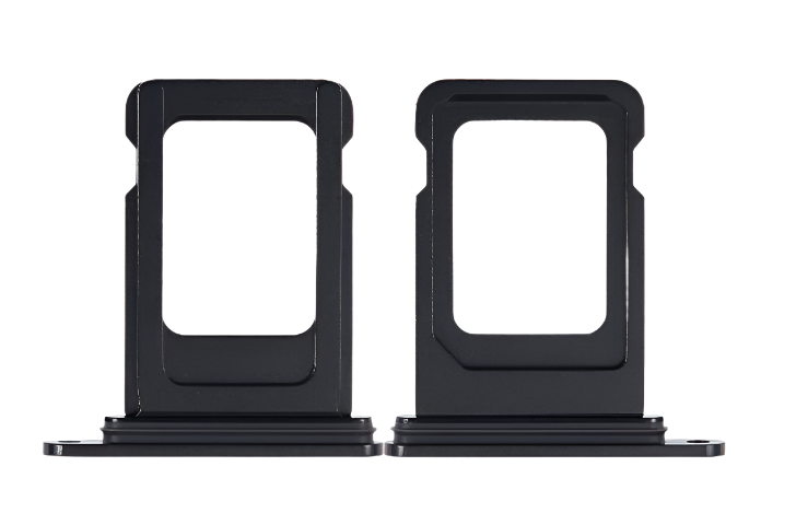 iPhone 15 Plus Black SIM Card Tray – OEM-Compatible Nano SIM Holder | Models A2846 A3102 A3105 | Single & Dual SIM Slot Replacement