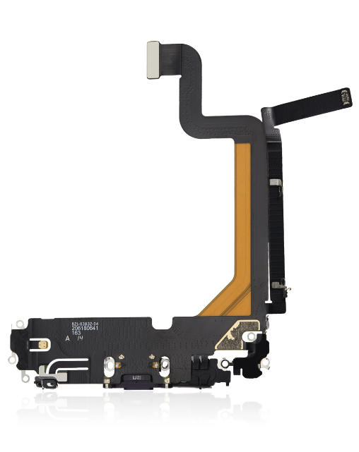 iPhone 14 Pro Max Charging Port Flex – Purple OEM-Compatible USB-C Dock + Microphone Flex | Models A2651 A2894 A2896 A2895