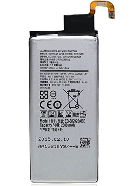 Battery Replacement Compatible with Samsung S6 Edge | Internal Li-ion Cell