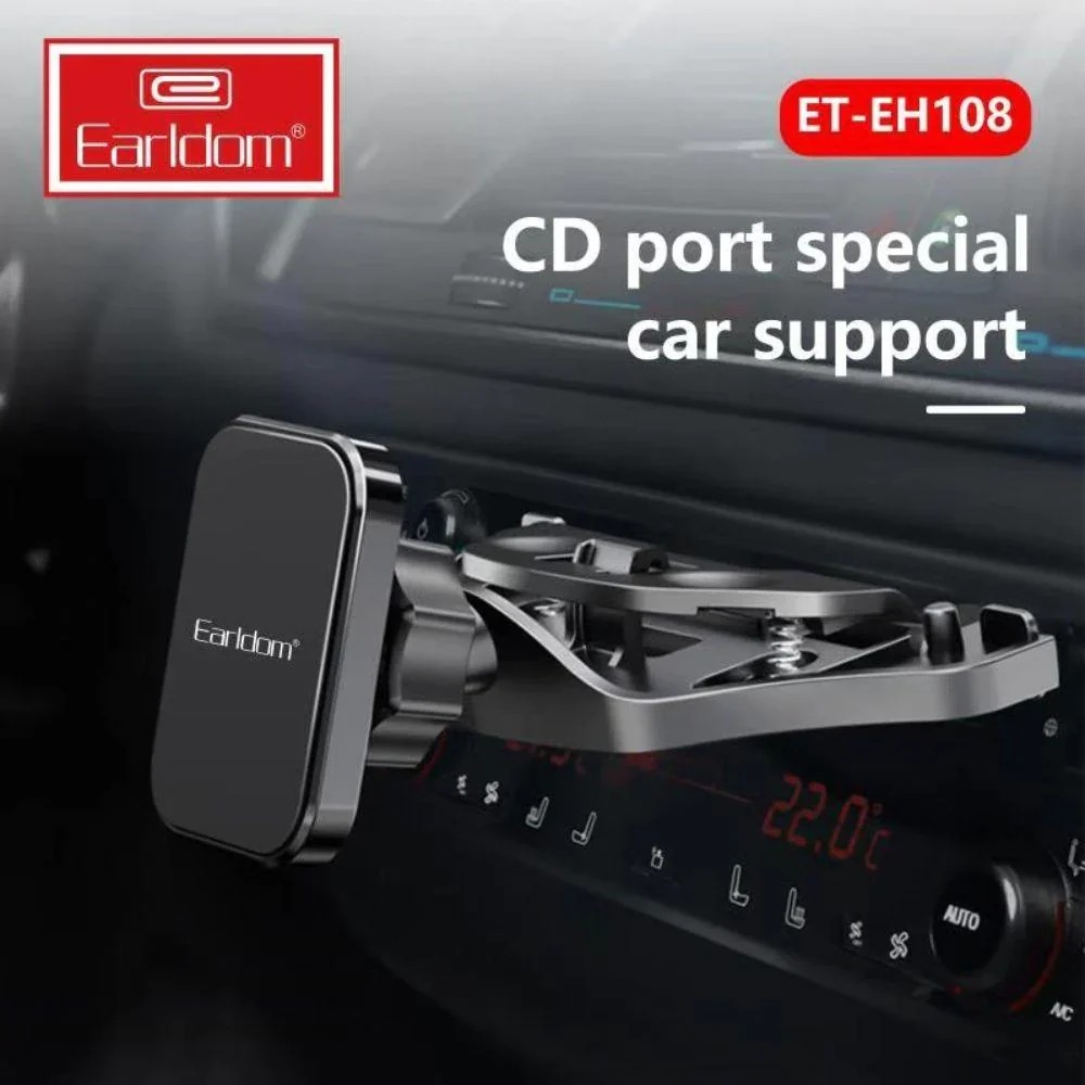 Universal Magnetic Car CD Slot Phone Holder – 360° Rotating Mount for Smartphones, Easy Mount & Hands-Free Use