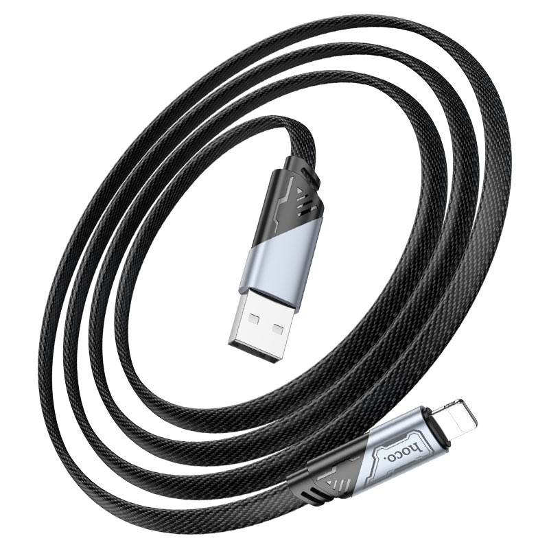 Hoco USB-A to 8-Pin Cable – Fast Charging & High-Speed Data Sync Cord for iPhone, iPad & Apple Devices