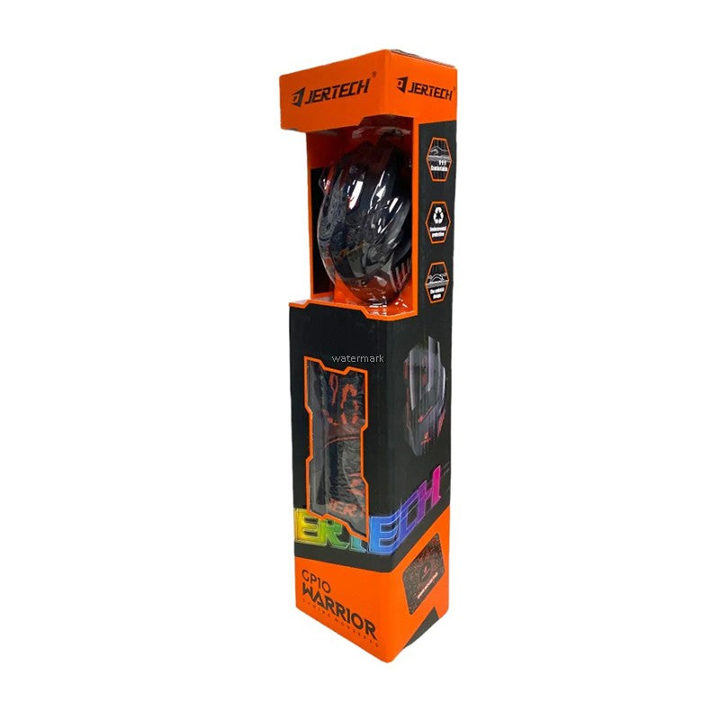 JERTECH Warrior Mouse + Mouse Pad Combo – High DPI Wired USB Gaming Set