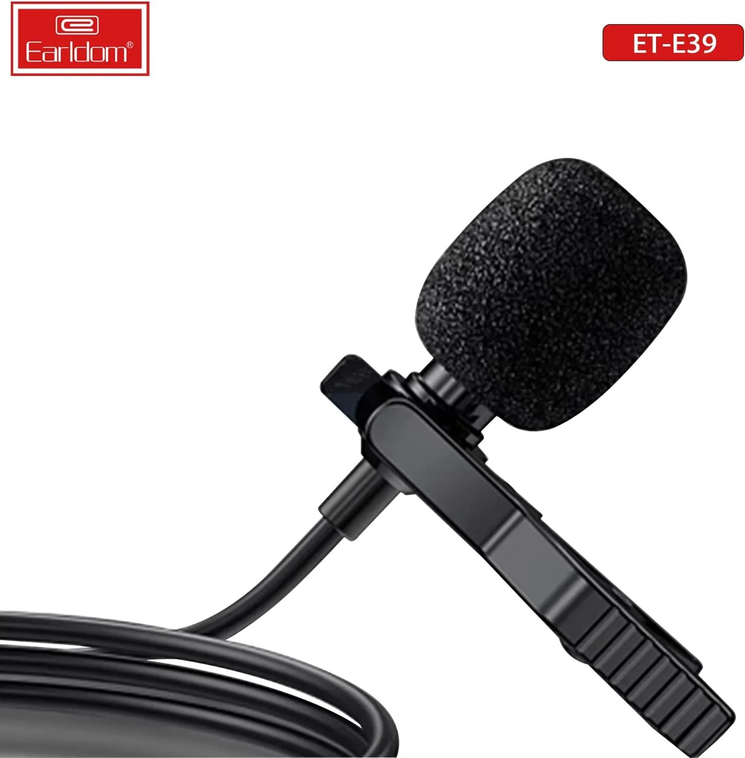 USB-C Mini Microphone with Clip & 3.5mm Female Jack – Compact Lavalier Mic for Android, iPad & USB-C Devices, Clear Audio for Recording & Streaming