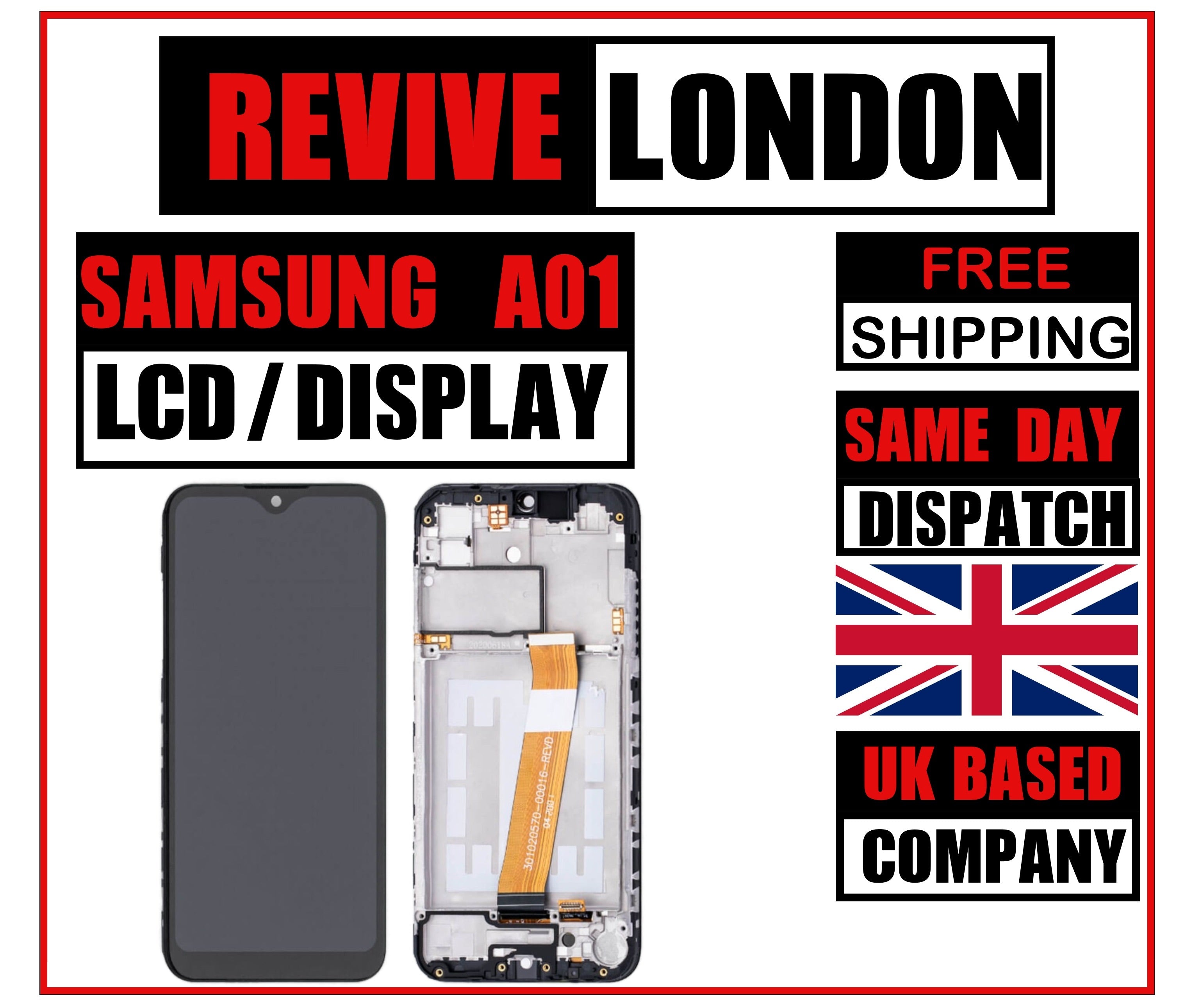 LCD Screen and Digitizer Full Assembly for Samsung Galaxy A01 Core SM-A013