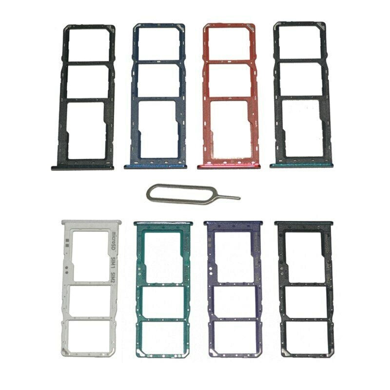 SIM Micro SD Card Tray For Samsung Galaxy A20s A207 Replacement Holder Black UK